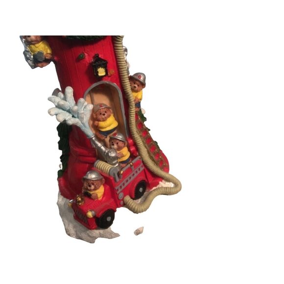 Firemen’s Yule Hydrant Lighted Christmas Table Top Decoration - Picture 4 of 12